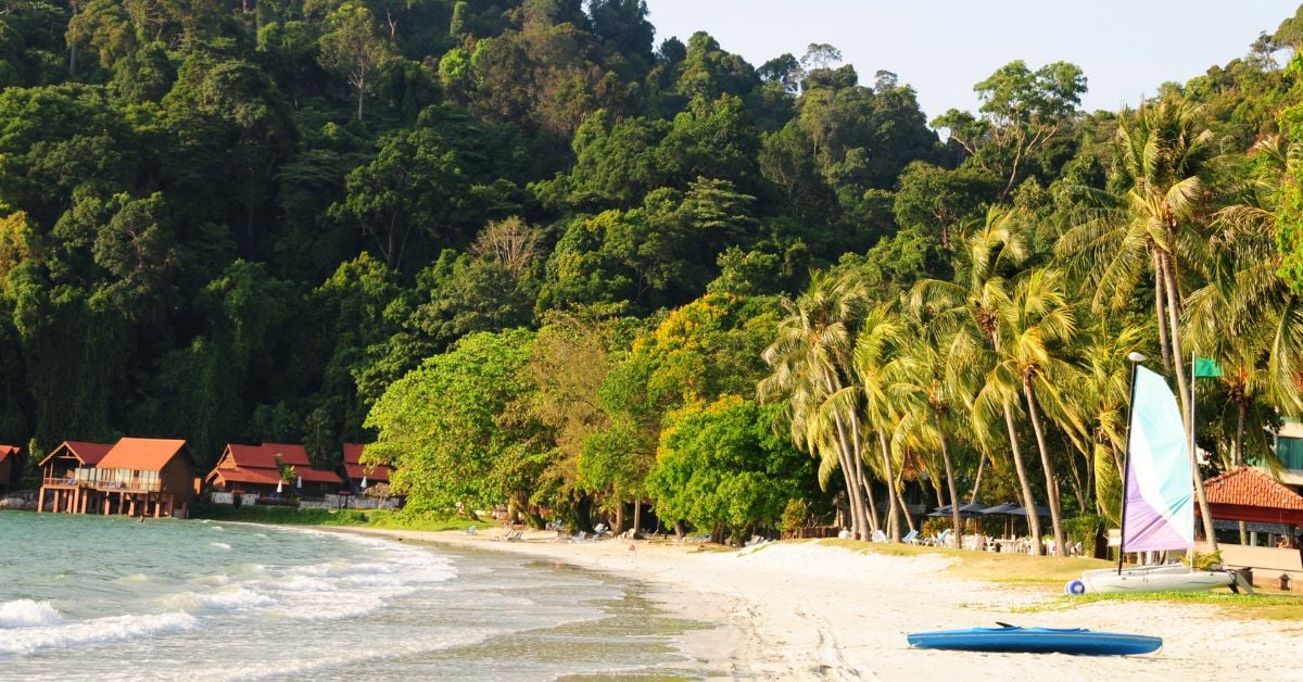 Beach on Pangkor Island in Malaysia