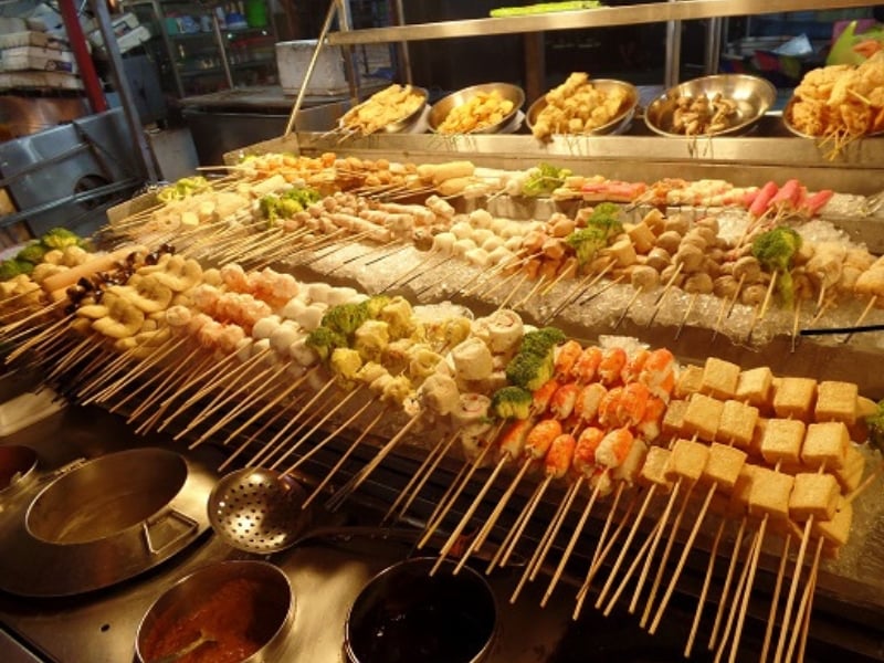 seafood at Jalan Alor bukit bintang